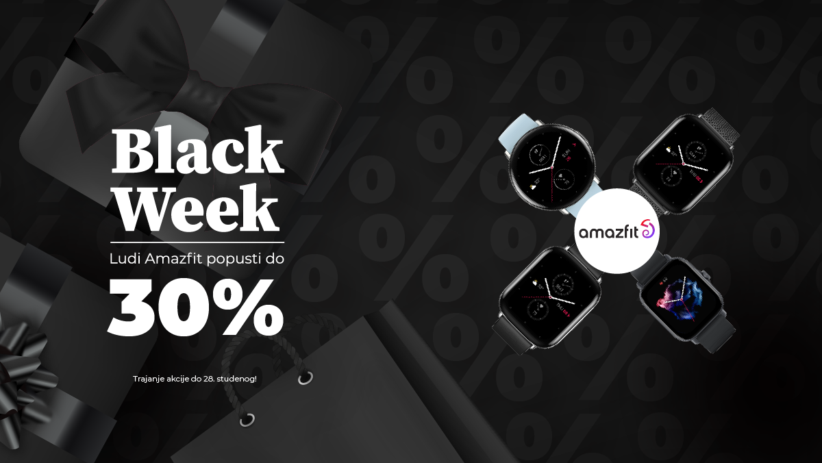 Black Friday - Amazfit i Zepp pametni satovi