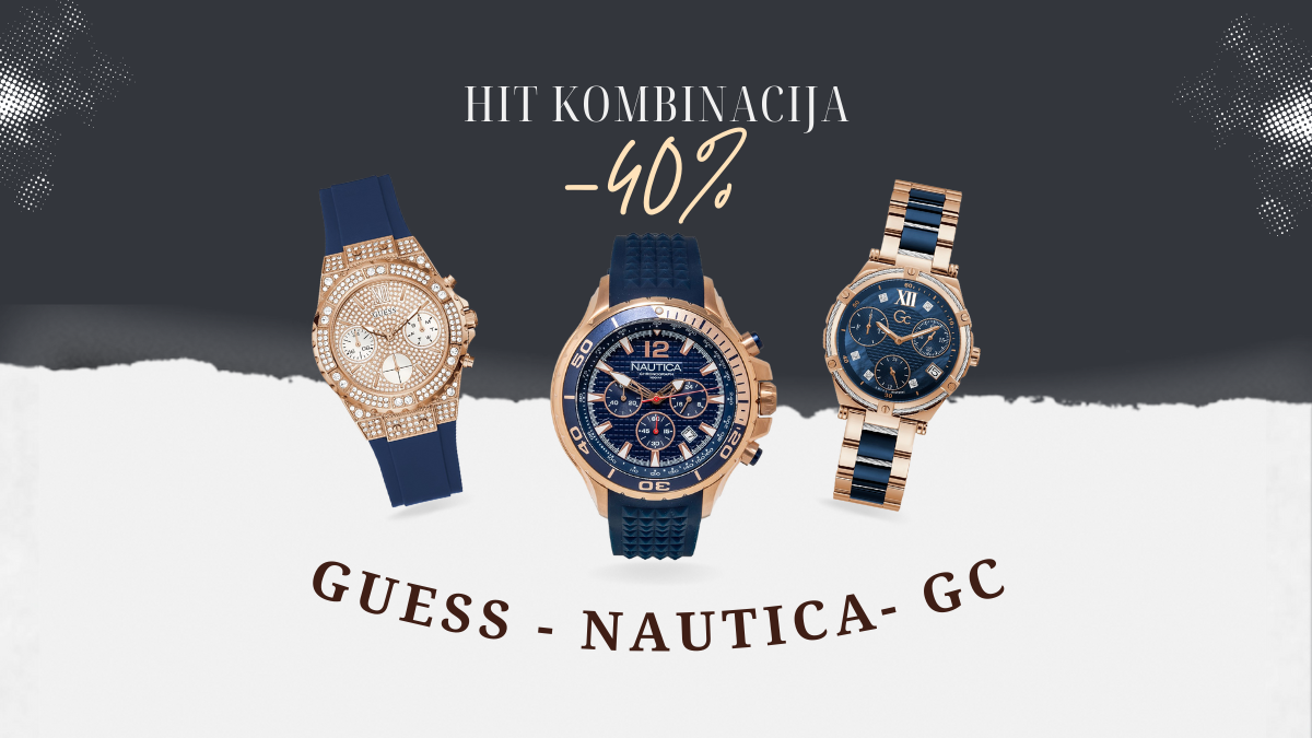 -40% Bakreno - Plavi Guess Nautica Gc