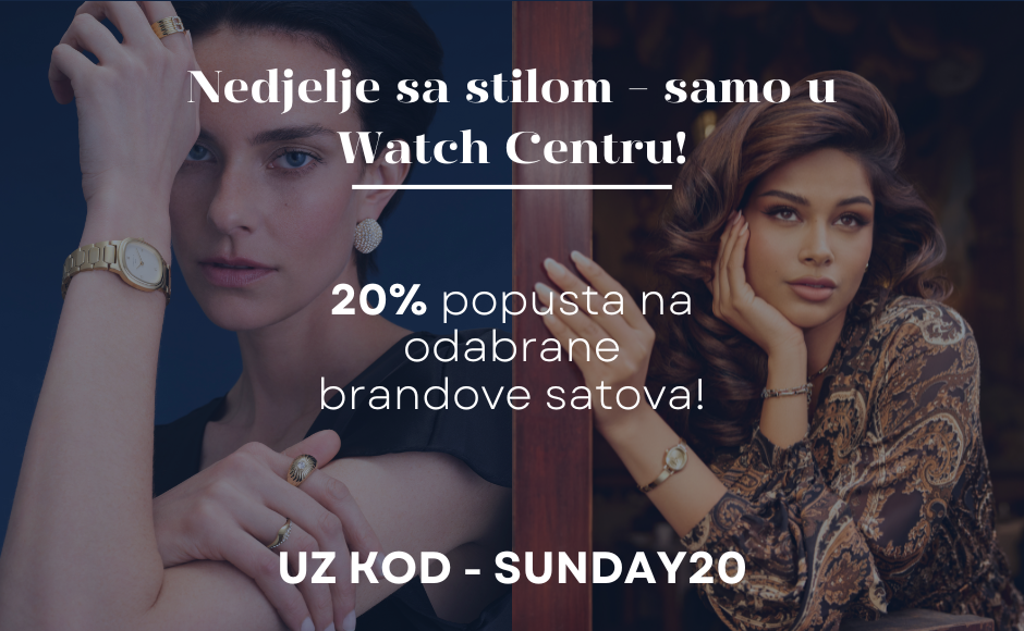 20% POPUSTA NEDJELJOM!