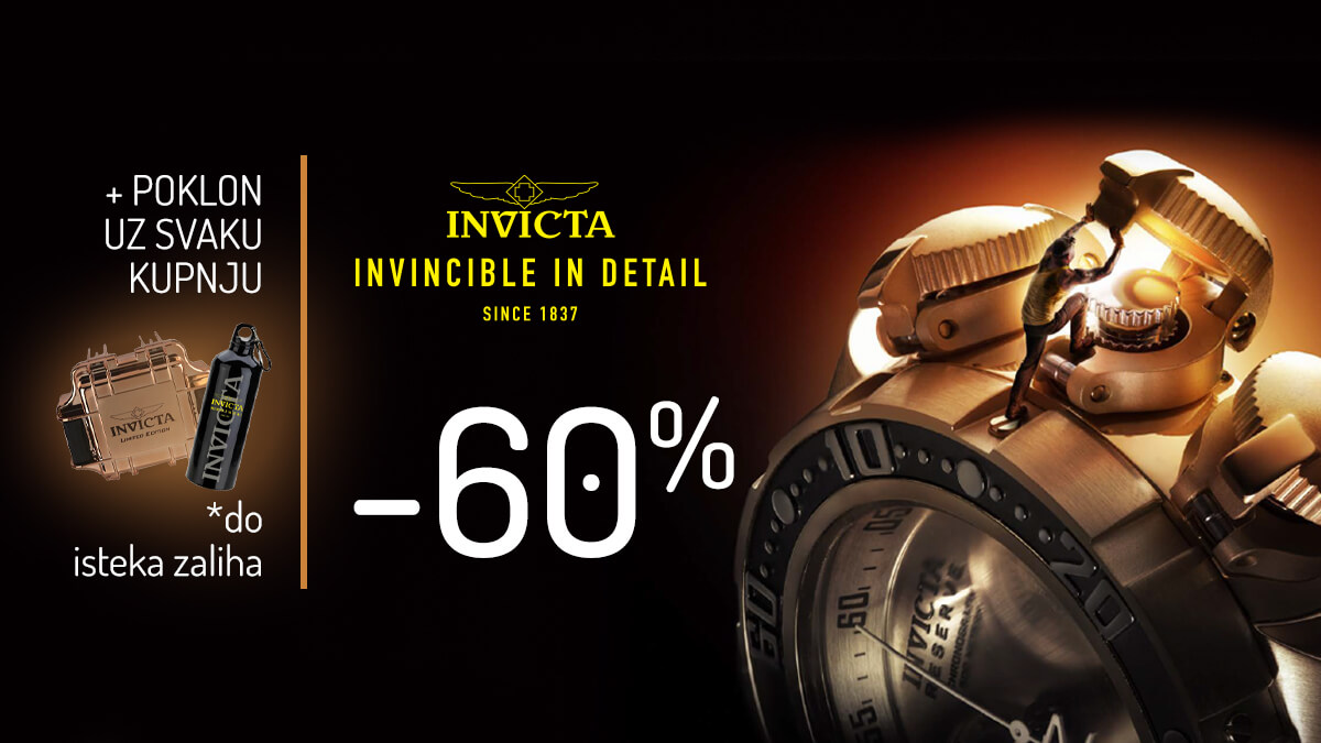 -60% NA INVICTA SATOVE + POKLON