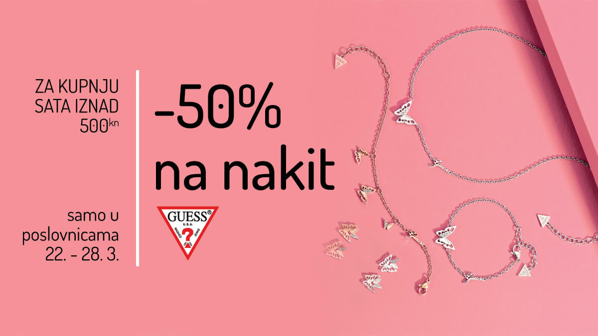 -50% POPUSTA NA GUESS NAKIT