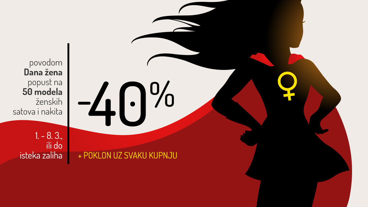-40% POPUSTA POVODOM DANA ŽENA
