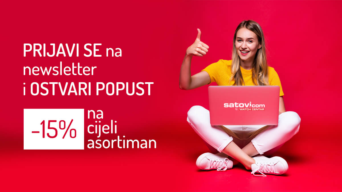 Prijavi se na newsletter i ostvari 15% popusta na sve