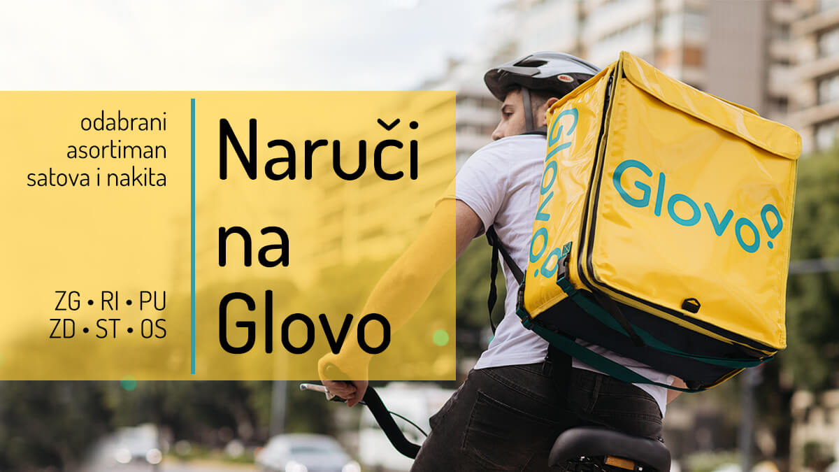 Naruči sat ili nakit preko Glovo aplikacije