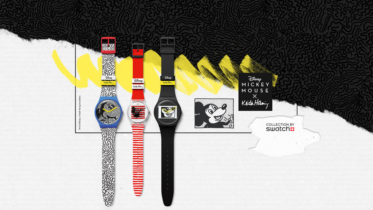 NOVO - DISNEY MICKEY MOUSE X KEITH HARING KOLEKCIJA BY SWATCH