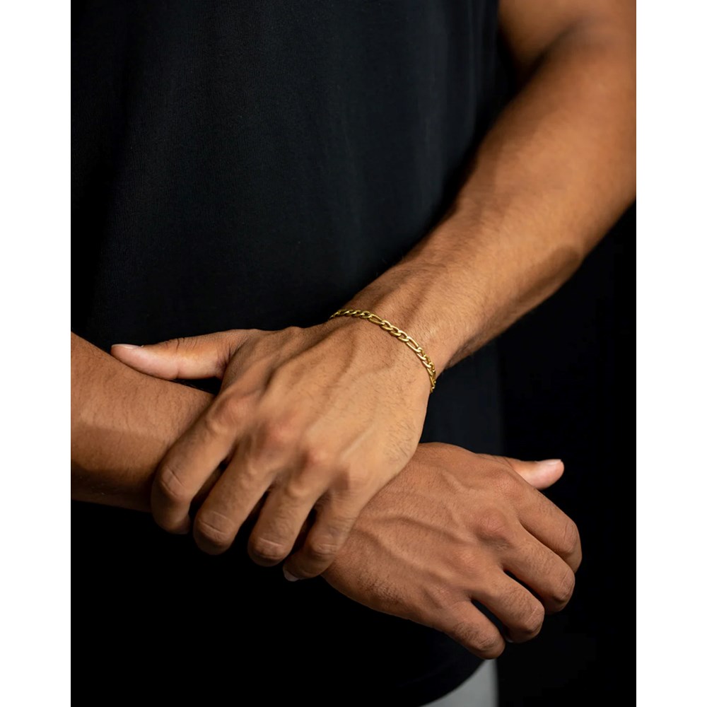 GEMINI FIGARO CHAIN BRACELET GOLD-PLATED