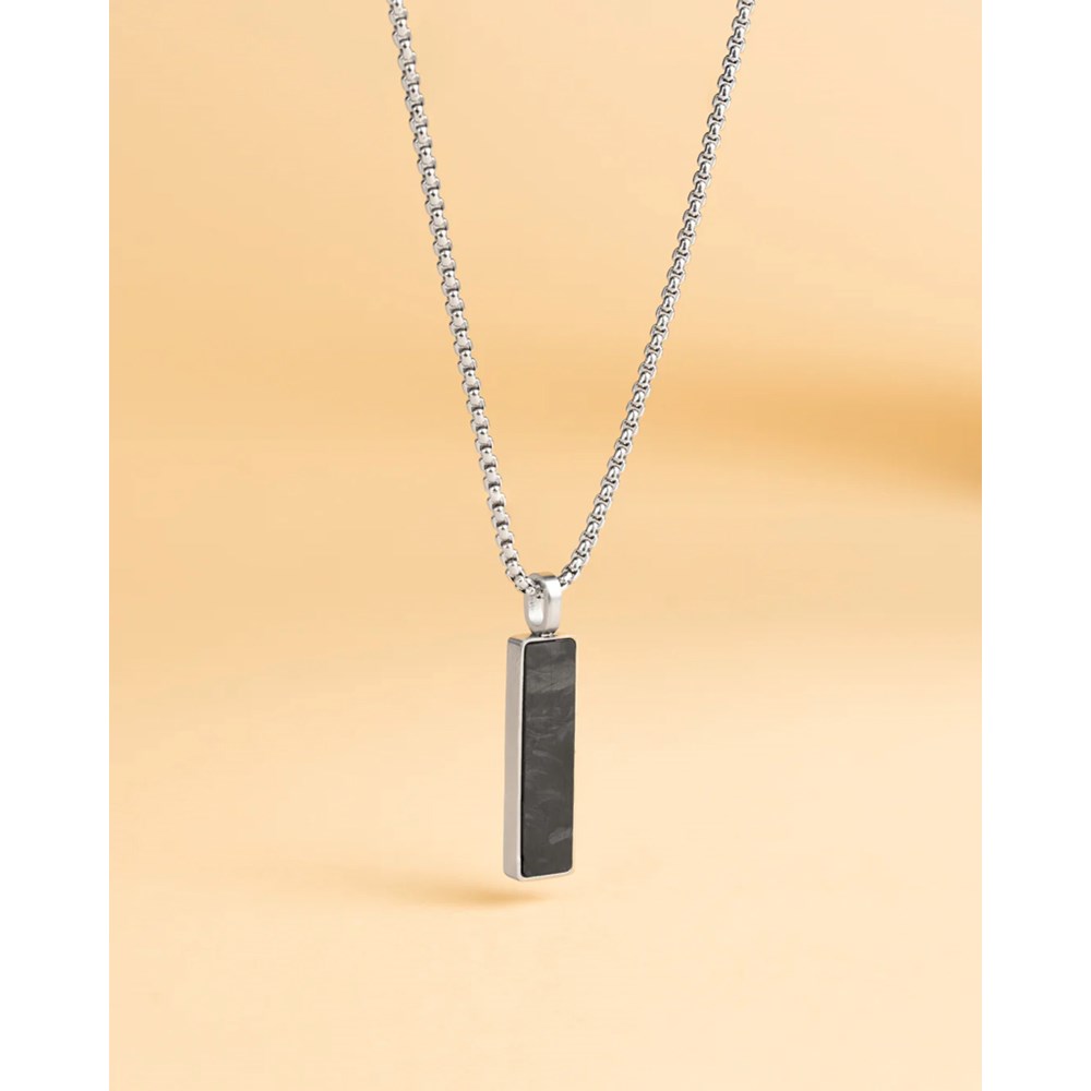 GEMINI FORGED CARBON NECKLACE