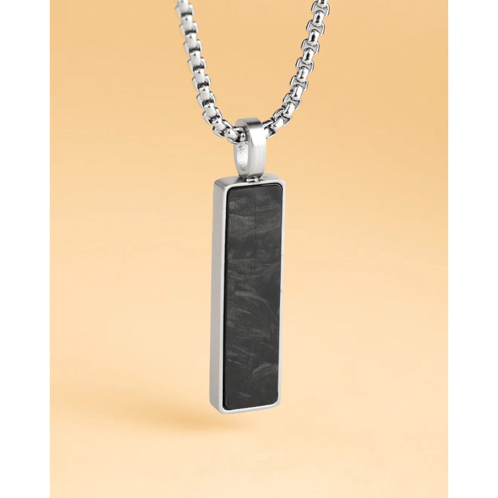 GEMINI FORGED CARBON NECKLACE