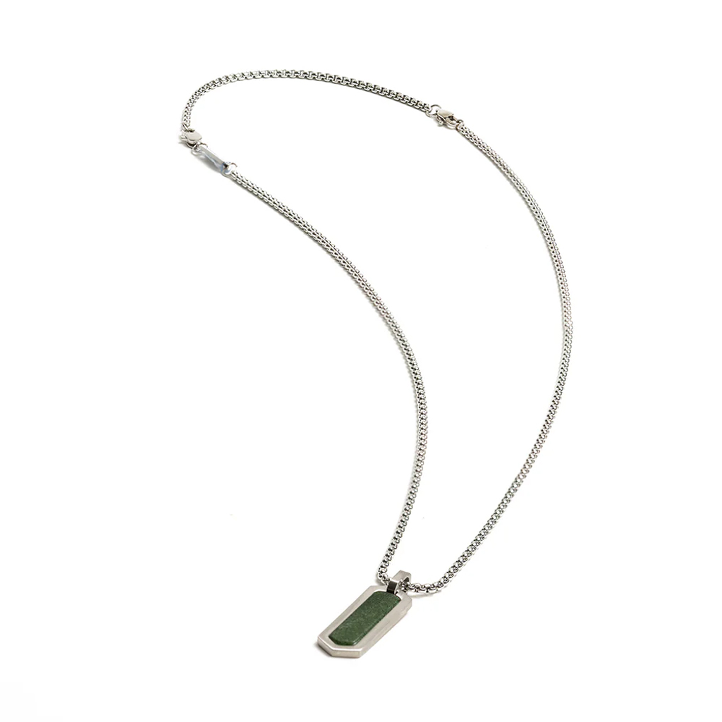 GEMINI OBSIDIAN STONE NECKLACE lifestyle