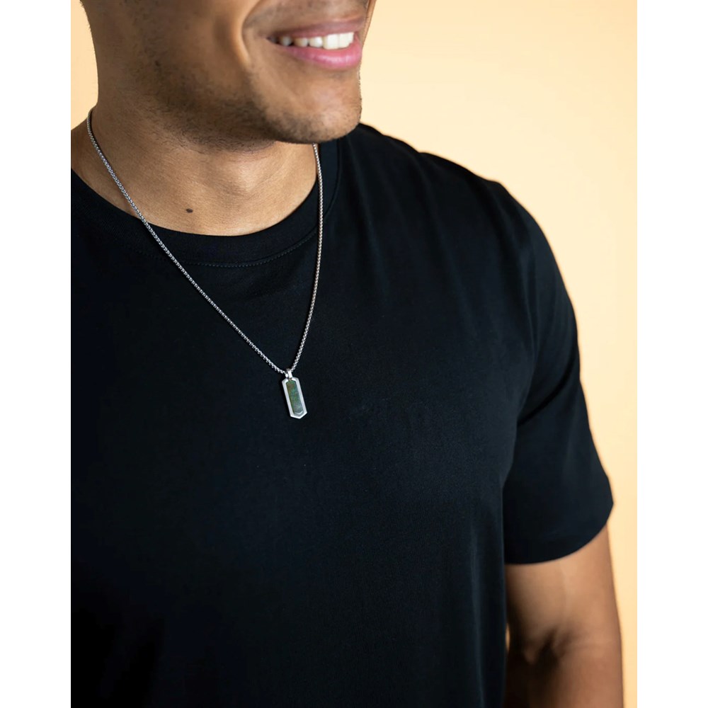 GEMINI OBSIDIAN STONE NECKLACE