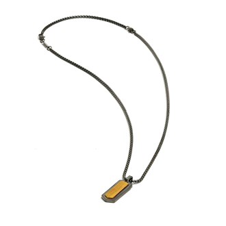 GEMINI TIGER EYE STONE NECKLACE