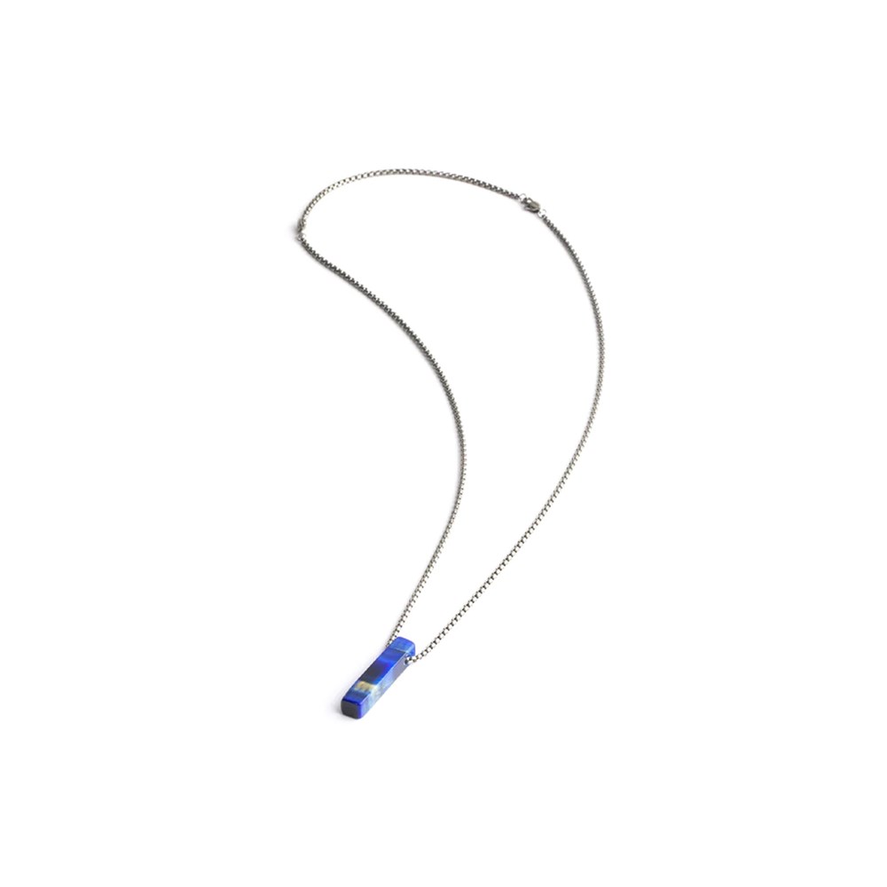 GEMINI BLUE TIGER EYE STONE NECKLACE