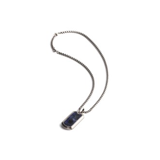 GEMINI BLUE JEREMEJEVITE STONE NECKLACE