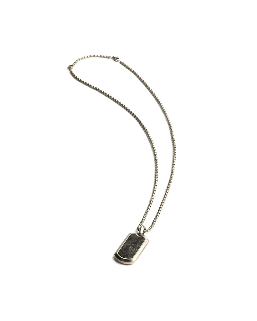 GEMINI FORGED CARBON NECKLACE lifestyle