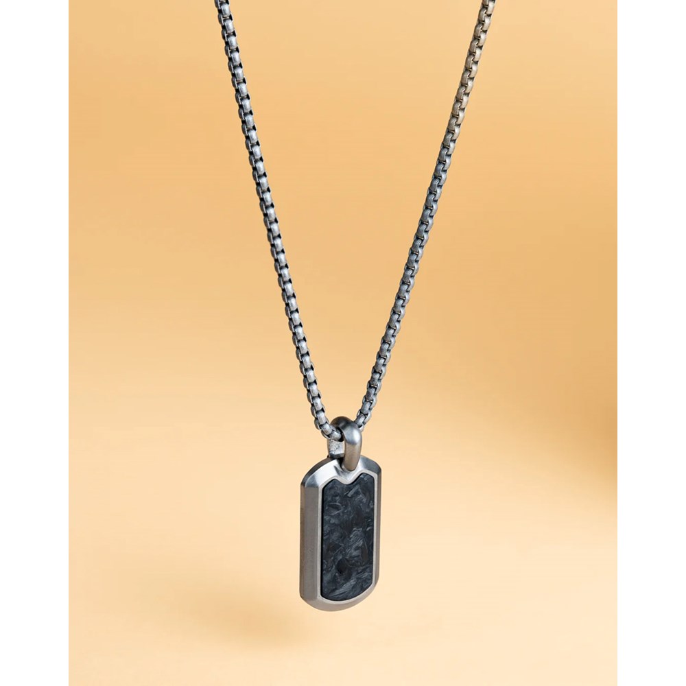 GEMINI FORGED CARBON NECKLACE