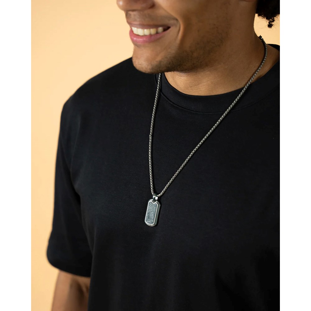 GEMINI FORGED CARBON NECKLACE