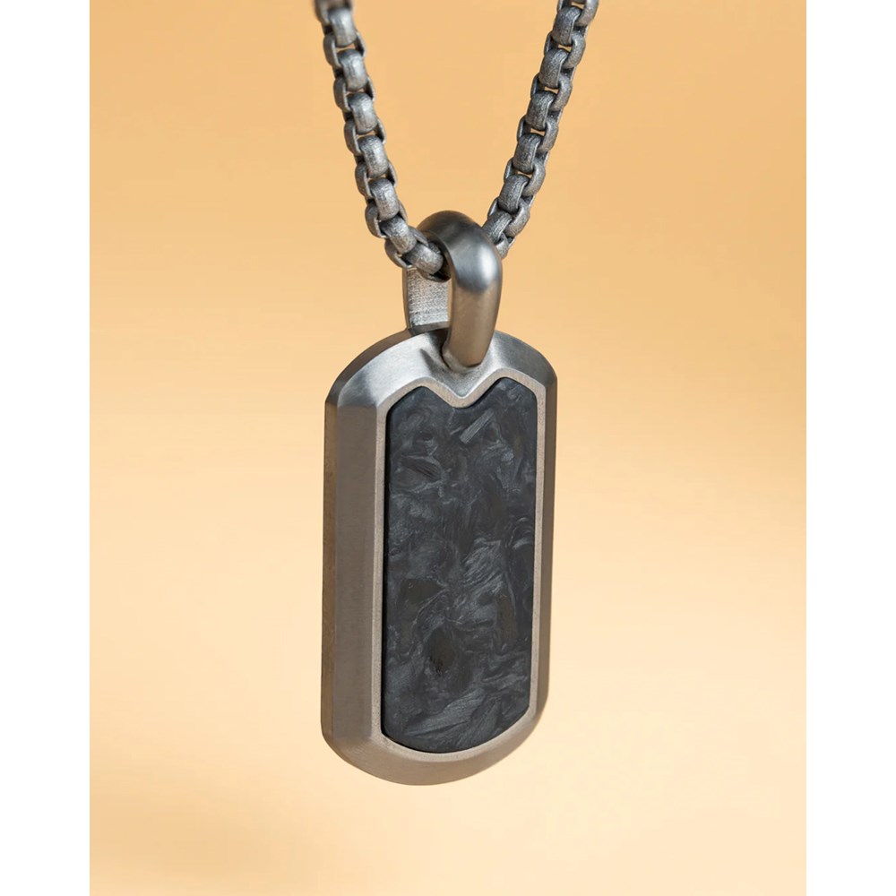GEMINI FORGED CARBON NECKLACE