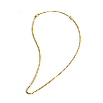 GEMINI BOX CHAIN NECKLACE GOLD-PLATED