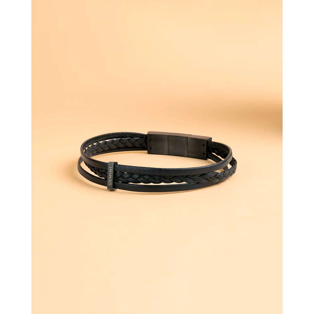 GEMINI NAPPA LEATHER BRACELET