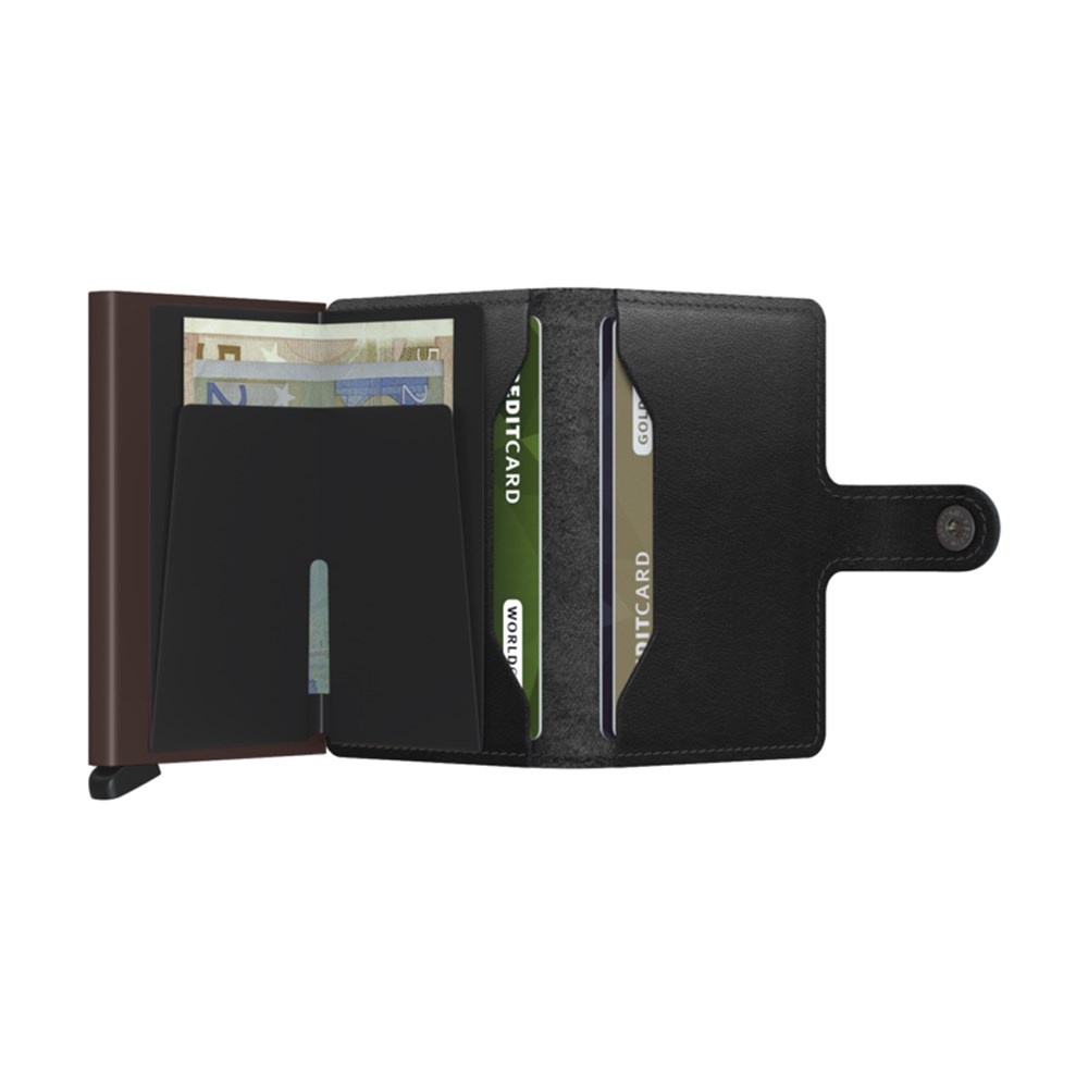 SECRID Miniwallet Original Black-Brown