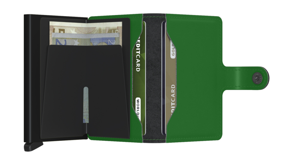 SECRID Miniwallet Matte Bright-Green lifestyle