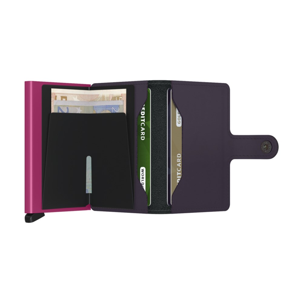 SECRID Miniwallet Matte Dark-Purple-Fuchsia