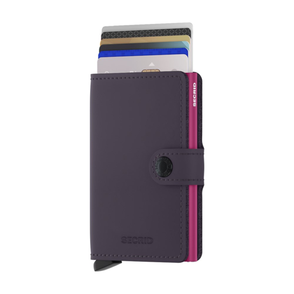 SECRID Miniwallet Matte Dark-Purple-Fuchsia