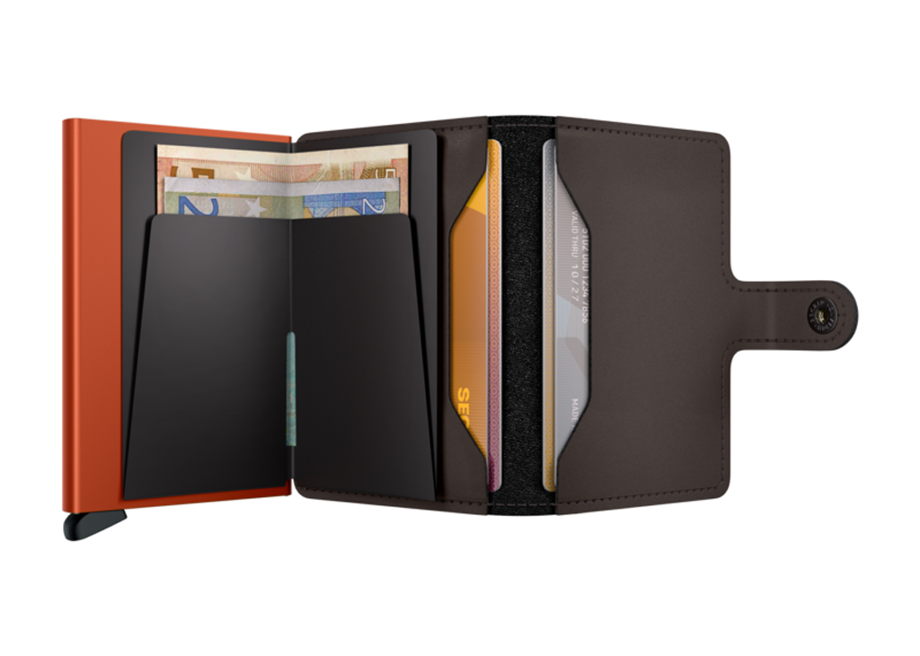 SECRID Miniwallet Truffle Orange lifestyle