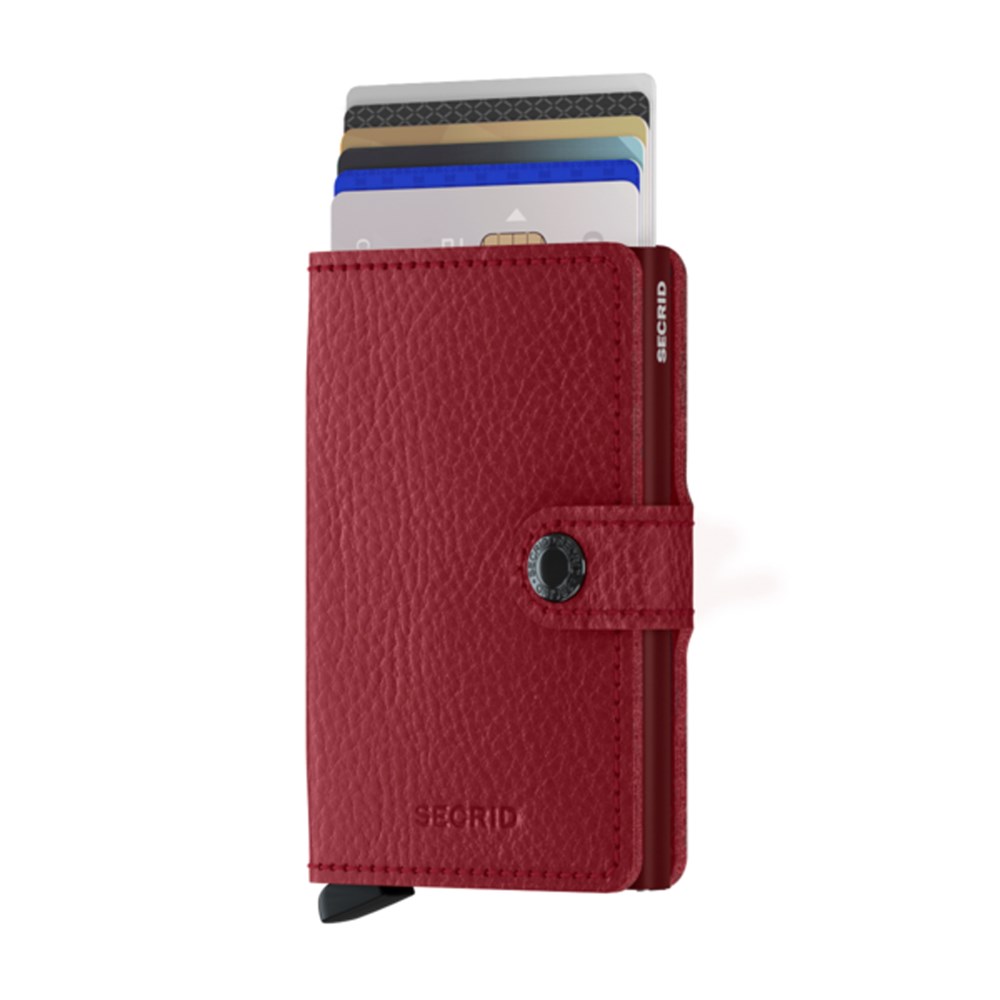 SECRID Miniwallet Vegetable Tanned Rosso Bordeaux