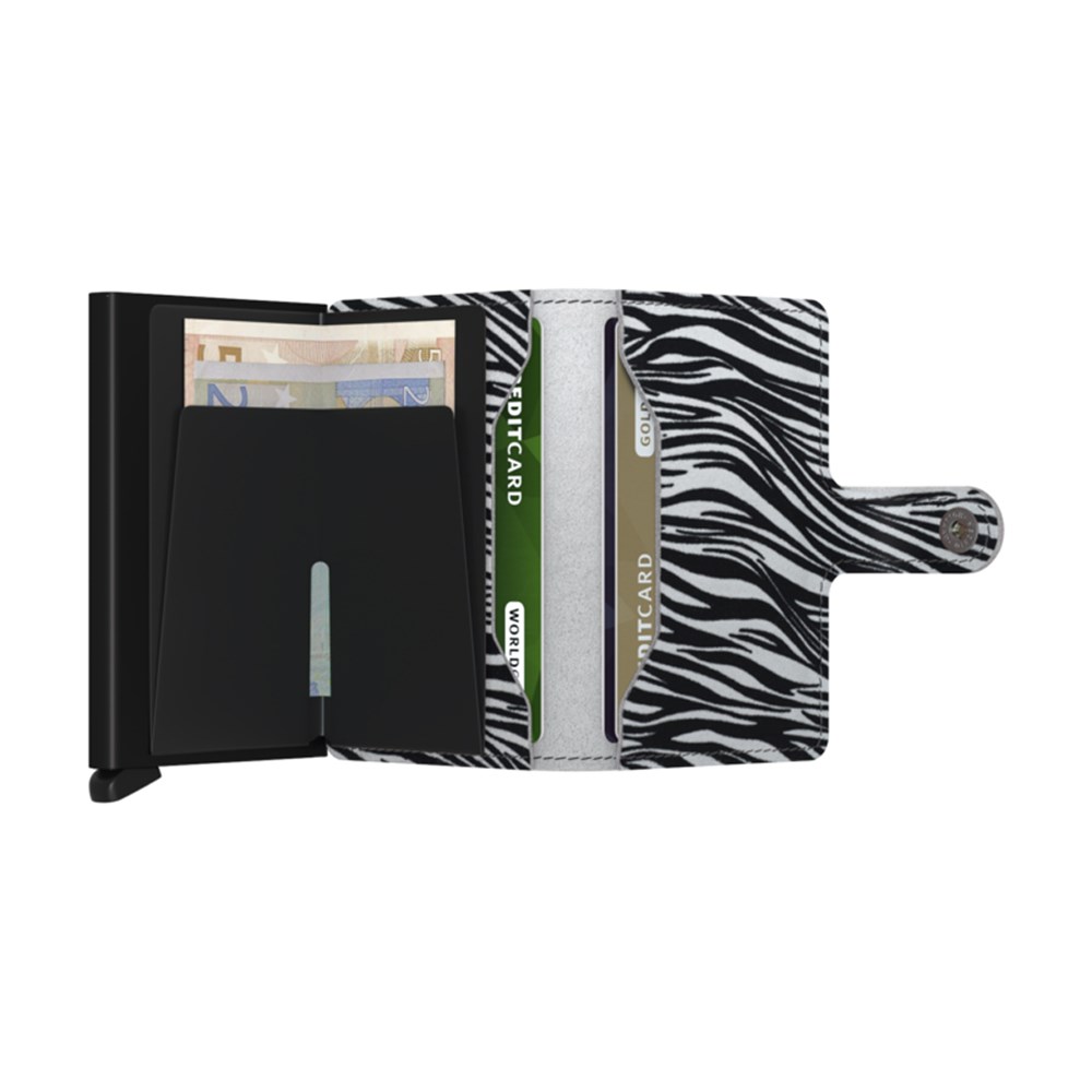SECRID Miniwallet Zebra Light-Grey