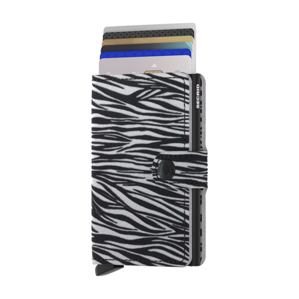 SECRID Miniwallet Zebra Light-Grey