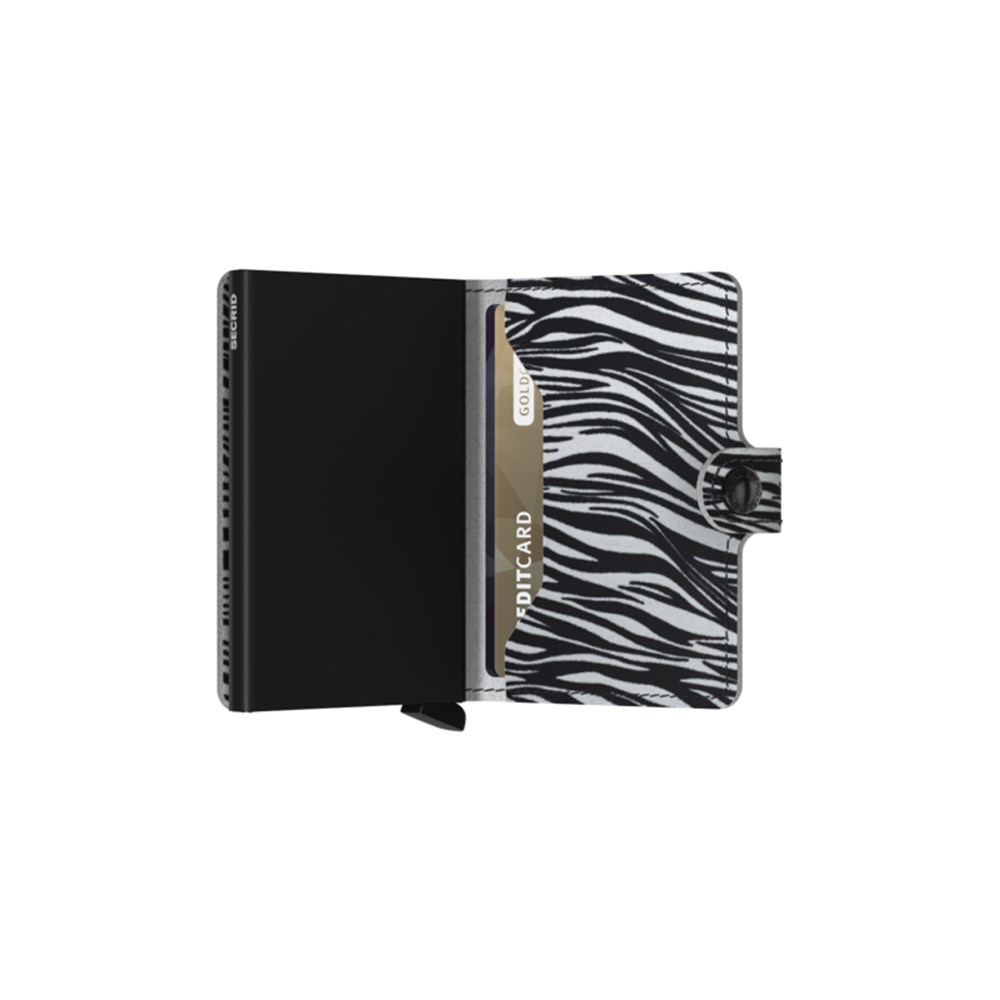 SECRID Miniwallet Zebra Light-Grey