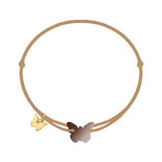 BORBOLETA Candy Mirror Bronze Butterfly Bracelet