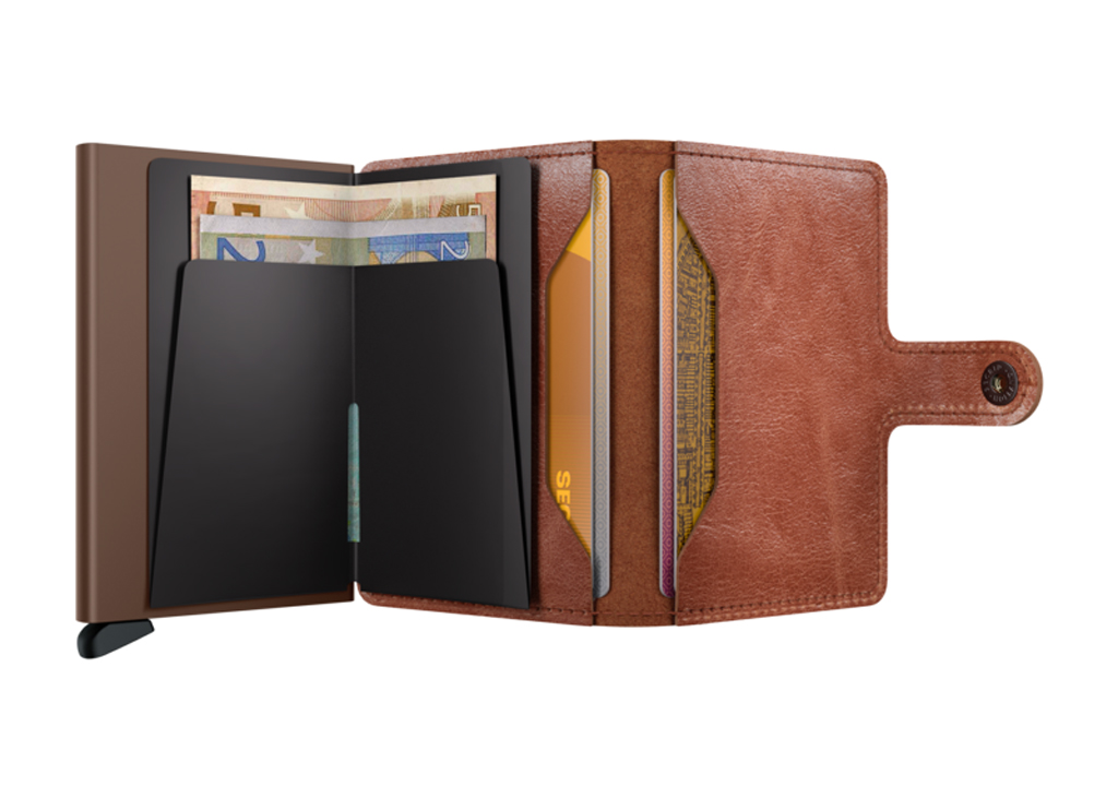 SECRID Miniwallet Vintage Cognac-Brown lifestyle