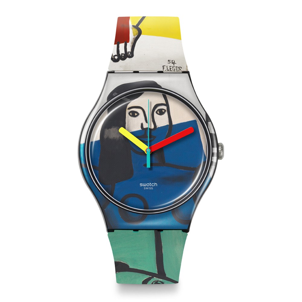 SWATCH LAGER'S TWO WOMEN HOLDING FLOWERS