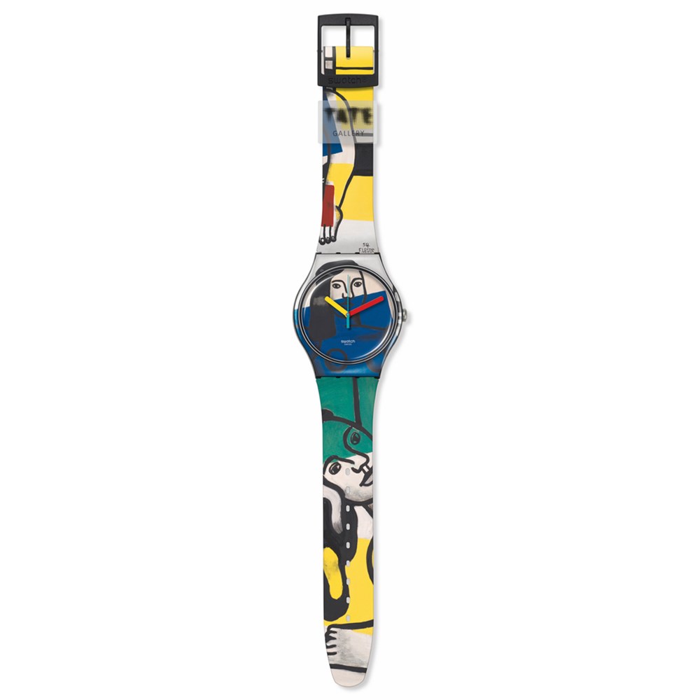 SWATCH LAGER'S TWO WOMEN HOLDING FLOWERS