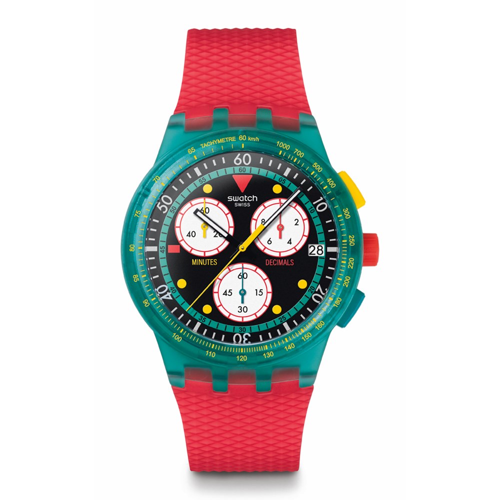 SWATCH NEON EMERALD CHRONO