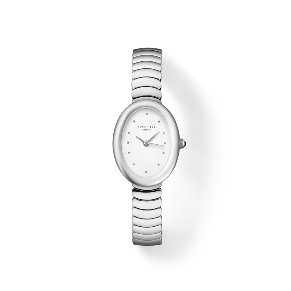 ROSEFIELD Ovale White Silver