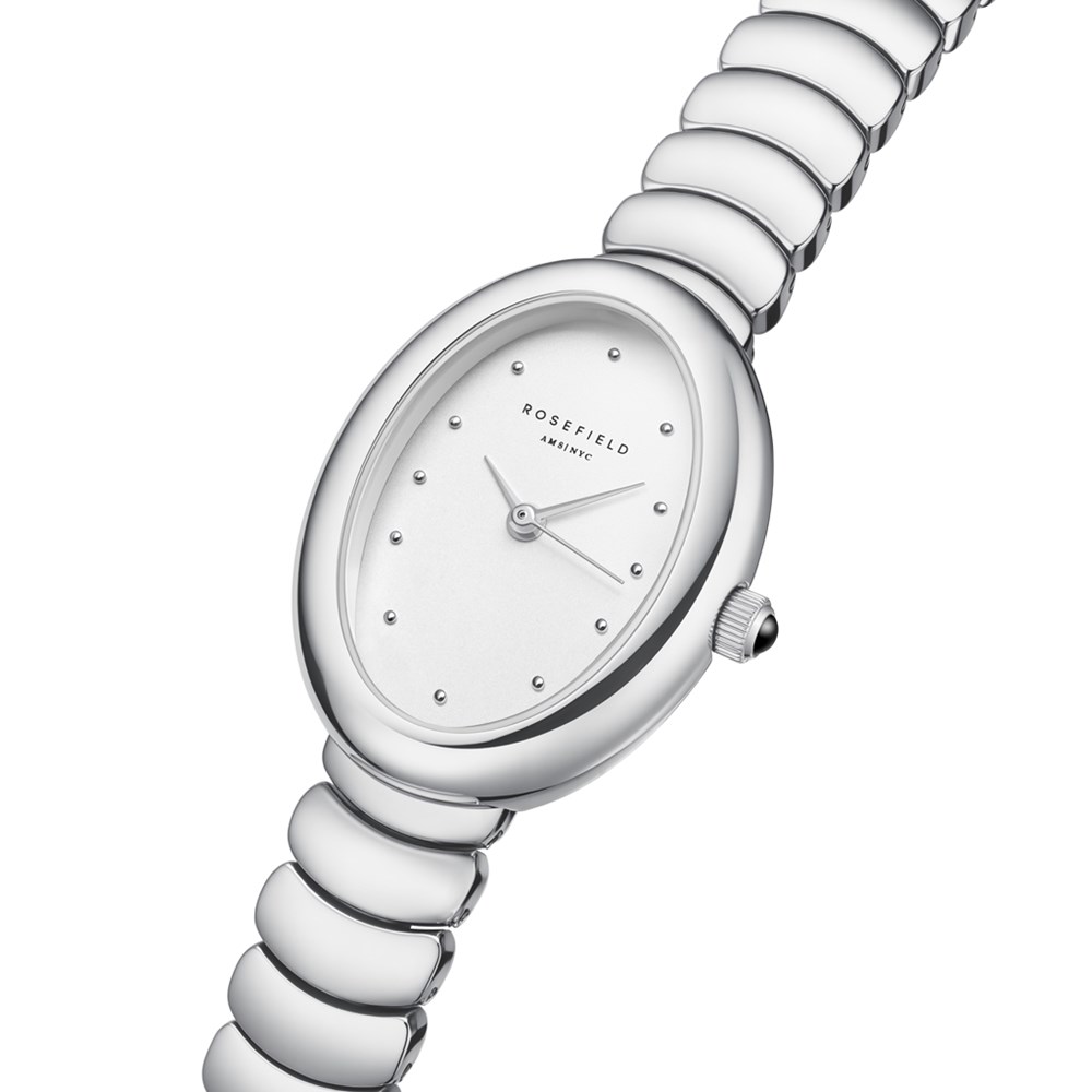 ROSEFIELD Ovale White Silver