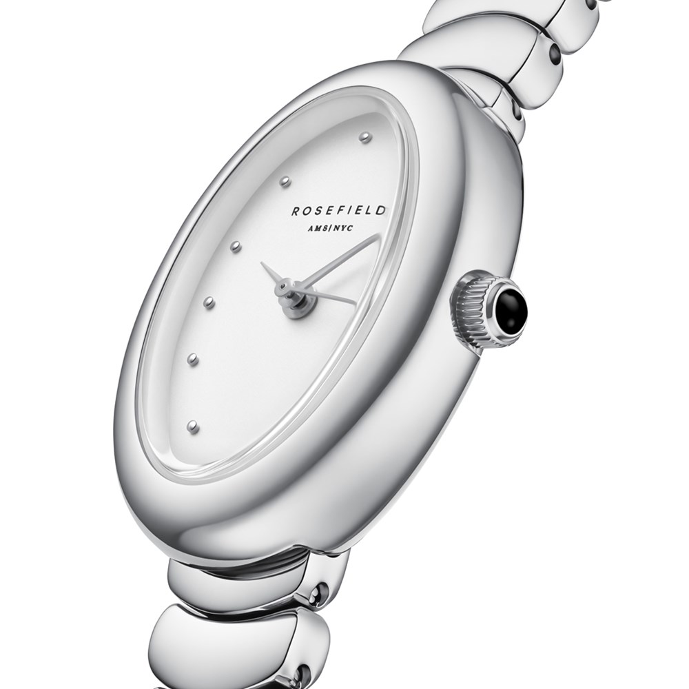 ROSEFIELD Ovale White Silver