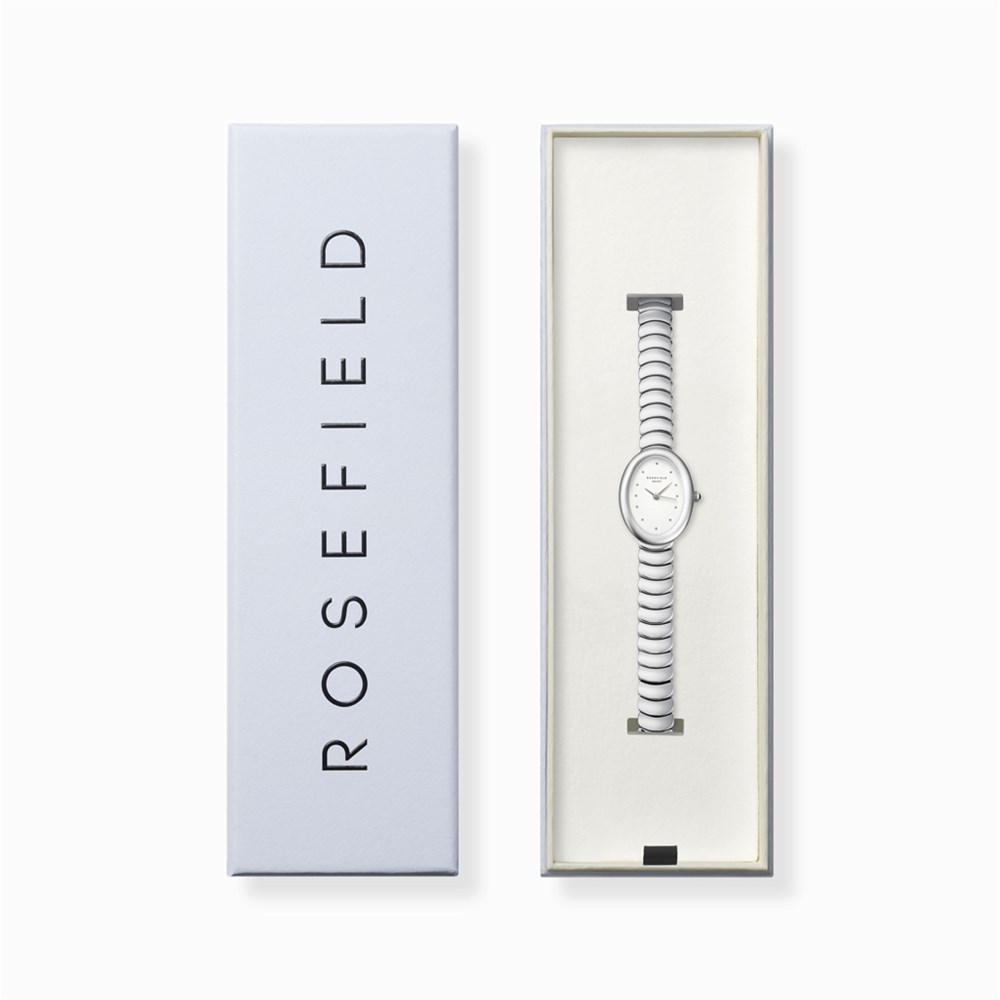 ROSEFIELD Ovale White Silver