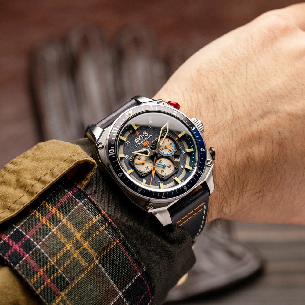 AVI-8 HAWKER HUNTER Atlas Dual Time Chronograph
