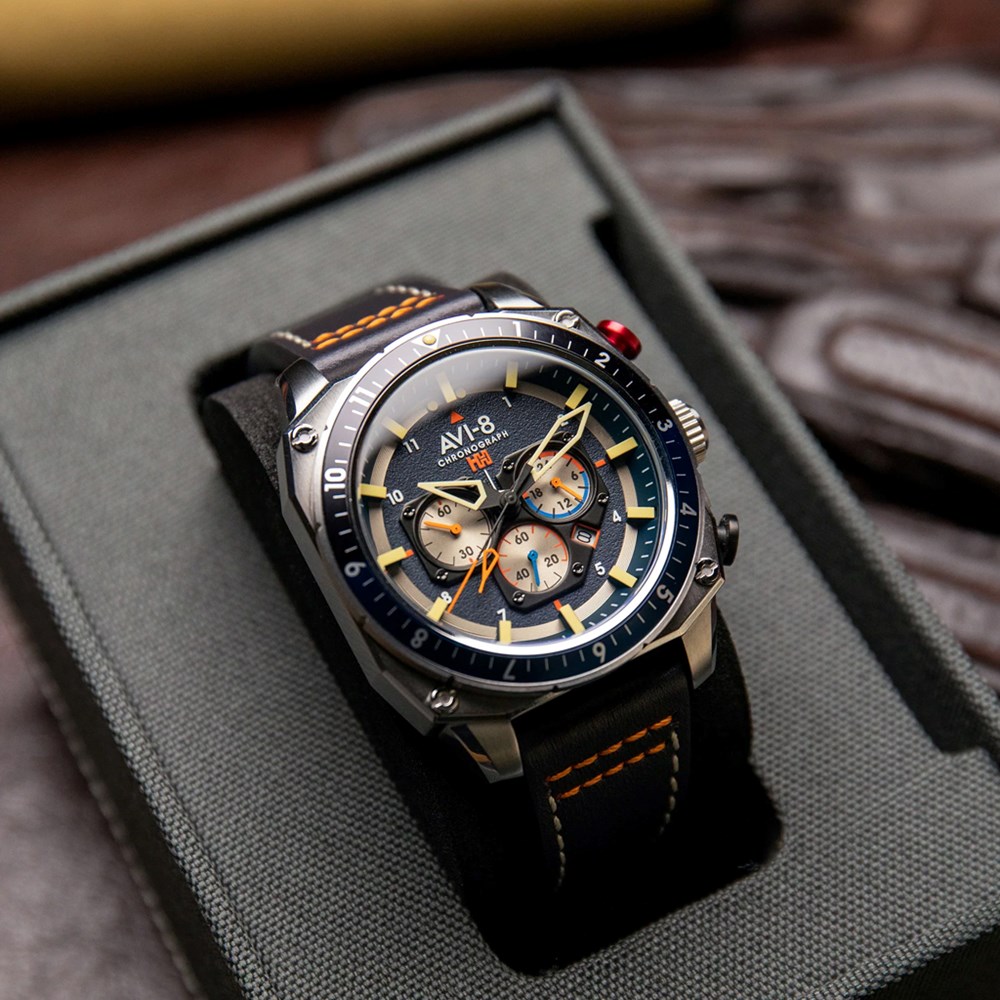 AVI-8 HAWKER HUNTER Atlas Dual Time Chronograph