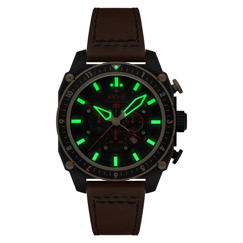 AVI-8 HAWKER HUNTER Atlas Dual Time Chronograph