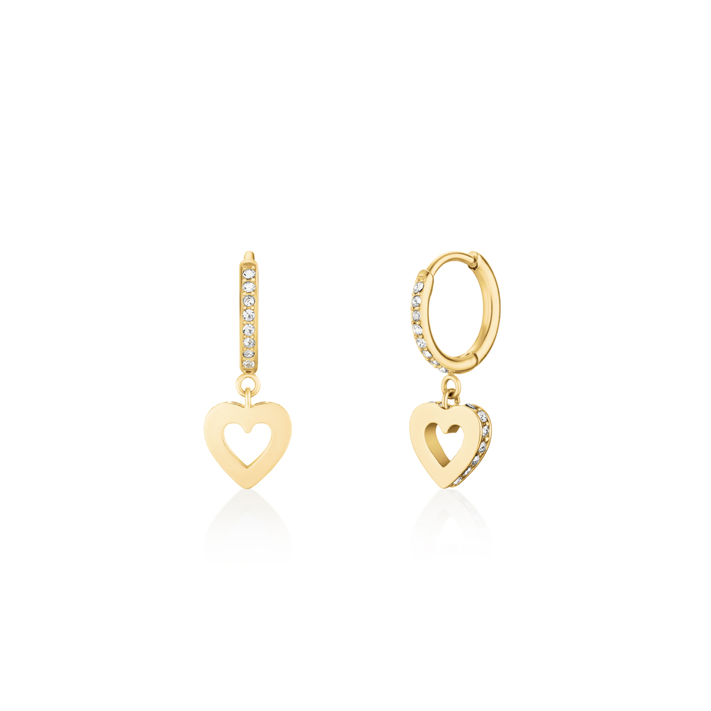 ROSEFIELD Hollow Heart Hoops lifestyle