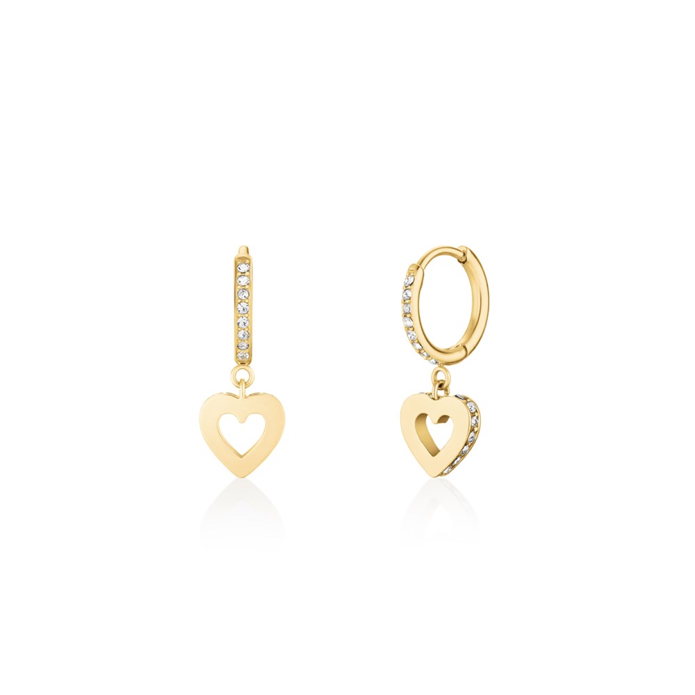 ROSEFIELD Hollow Heart Hoops