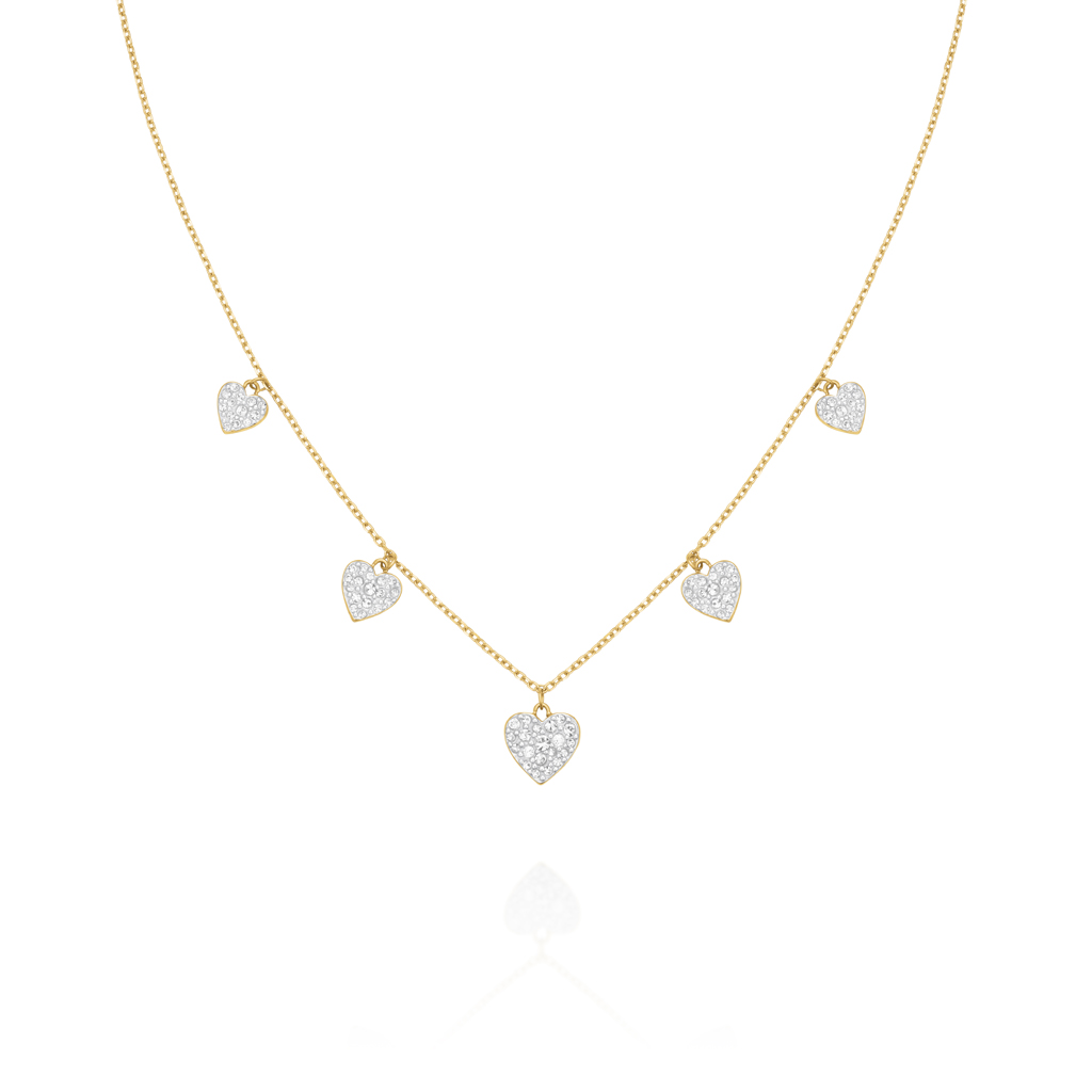 ROSEFIELD Multi Hearts Necklace lifestyle