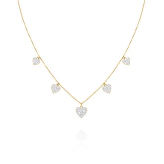 ROSEFIELD Multi Hearts Necklace