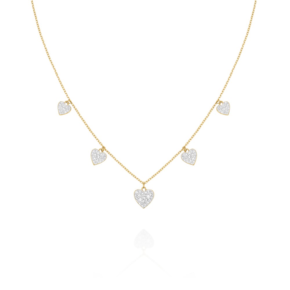 ROSEFIELD Multi Hearts Necklace