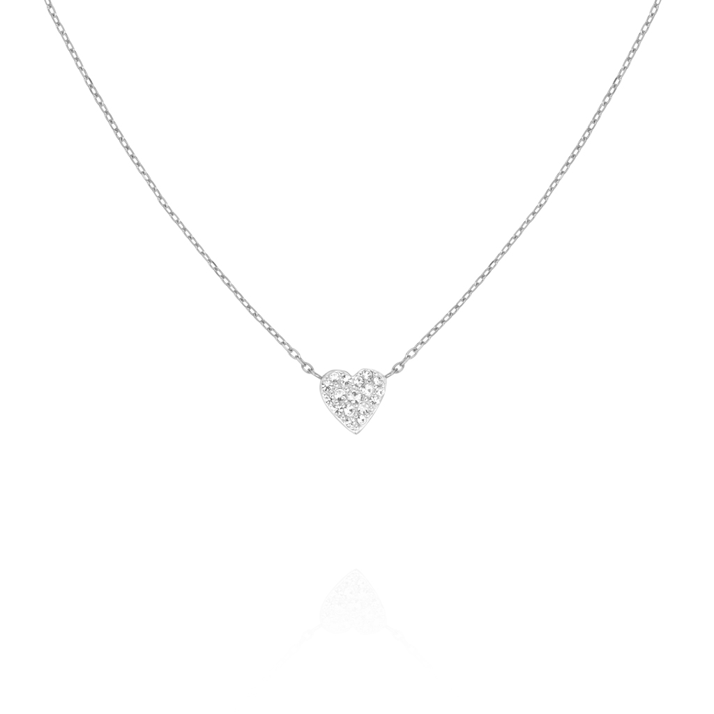 ROSEFIELD Pavé Heart Necklace lifestyle